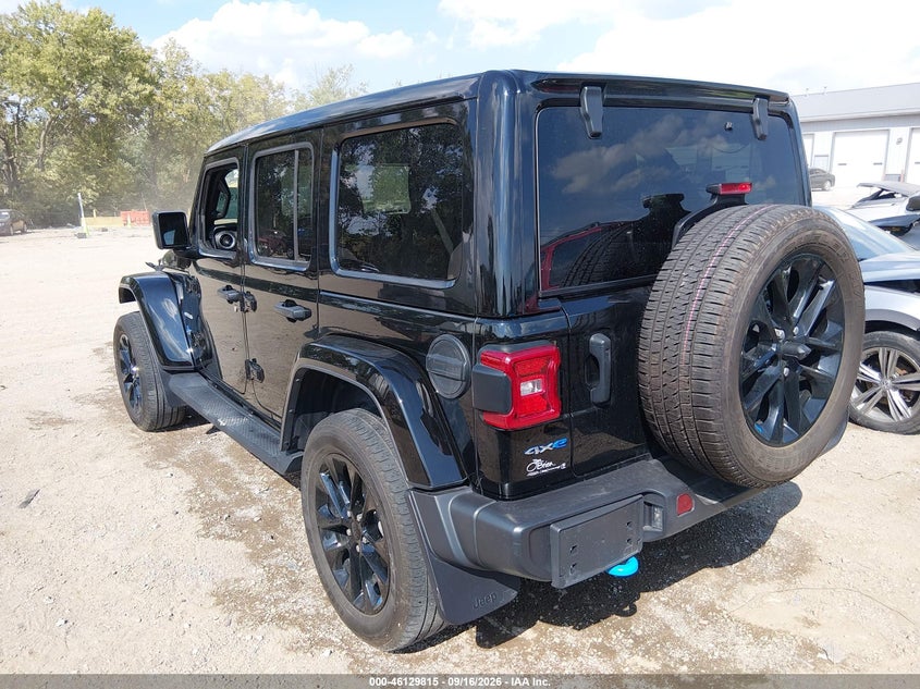 Vin: 1c4jjxp65pw556610, lot: 46629535, jeep wrangler 4xe sahara 4x4 20233