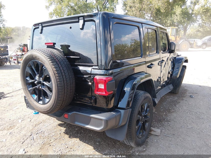 Vin: 1c4jjxp65pw556610, lot: 46629535, jeep wrangler 4xe sahara 4x4 20234
