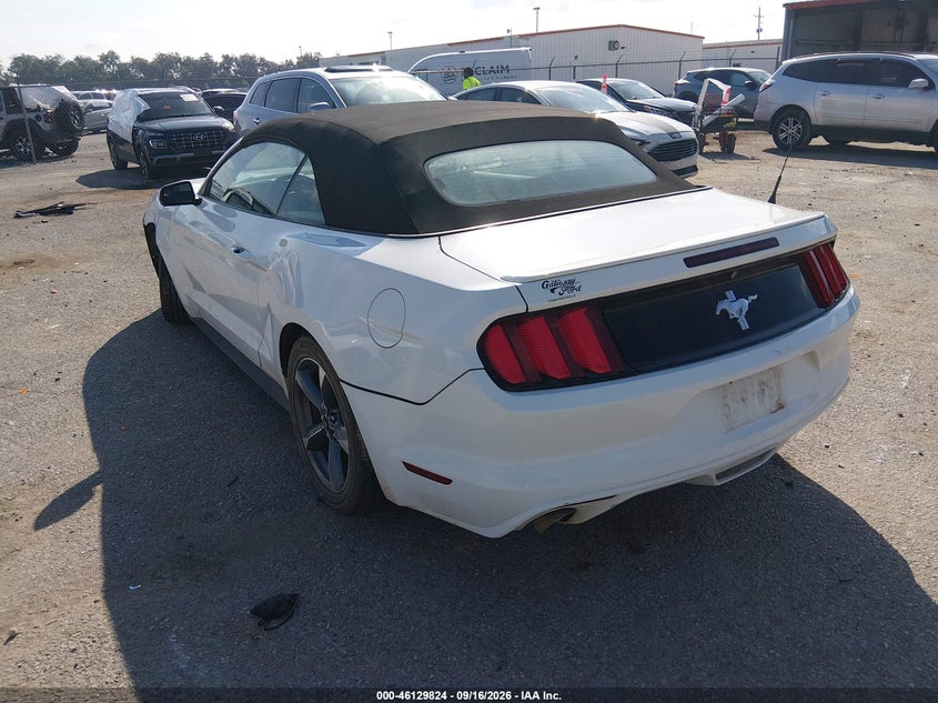 Vin: 1fatp8em3f5330851, lot: 46629544, ford mustang v6 20153