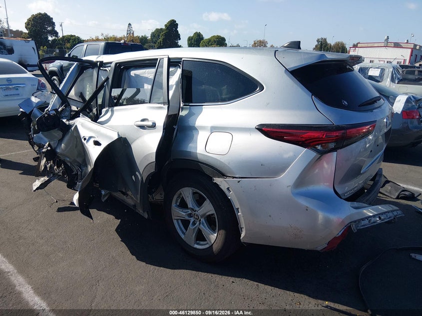 Vin: 5tdkdrah1ps502044, lot: 46629570, toyota highlander l 20233