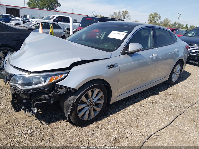 Vin: 5xxgu4l32jg215928, lot: 46629579, kia optima ex 20182