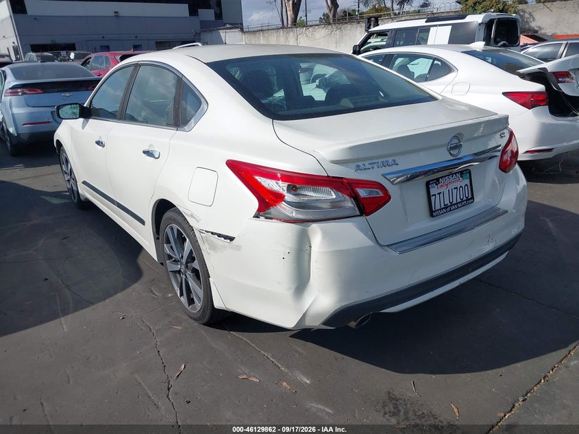 Vin: 1n4al3ap7gc185302, lot: 46629582, nissan altima 2.5 sr 20163
