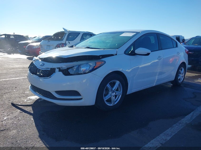 Vin: knafk4a67g5614455, lot: 46629657, kia forte lx 20162
