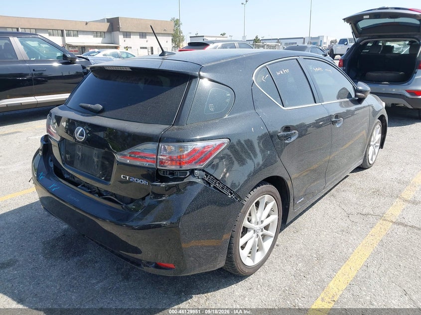 Vin: jthkd5bh0d2133007, lot: 46629671, lexus ct 200h 20134
