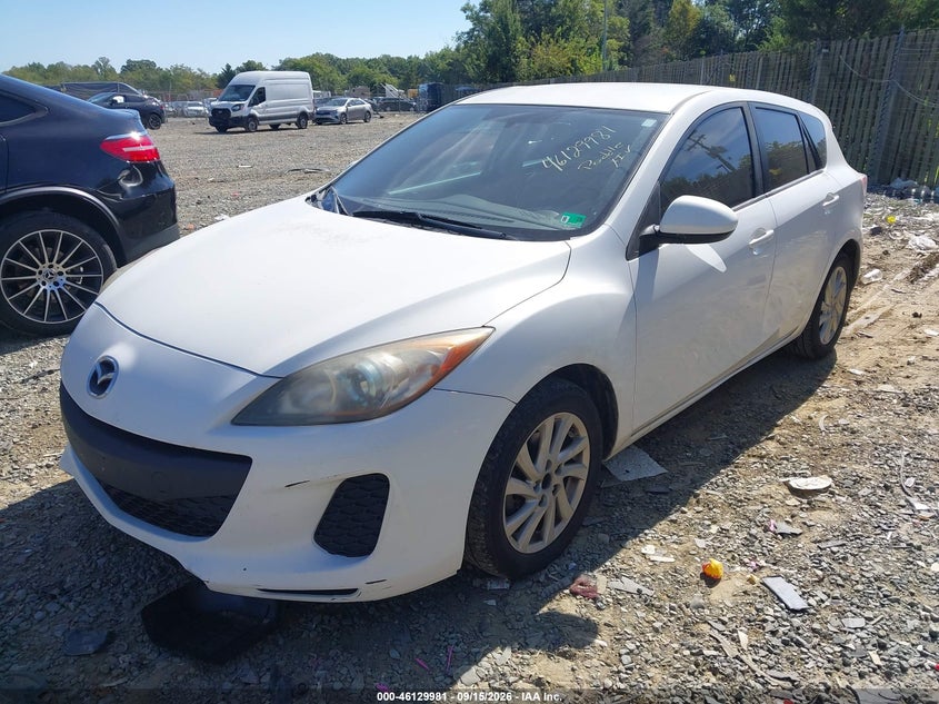 Vin: jm1bl1l80c1618831, lot: 46629701, mazda mazda3 i touring 20122