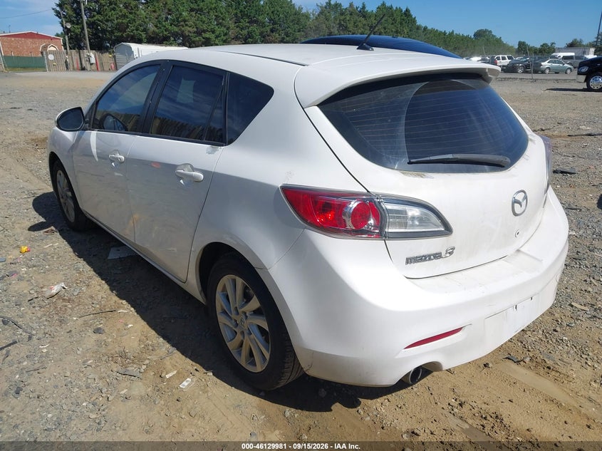 Vin: jm1bl1l80c1618831, lot: 46629701, mazda mazda3 i touring 20123
