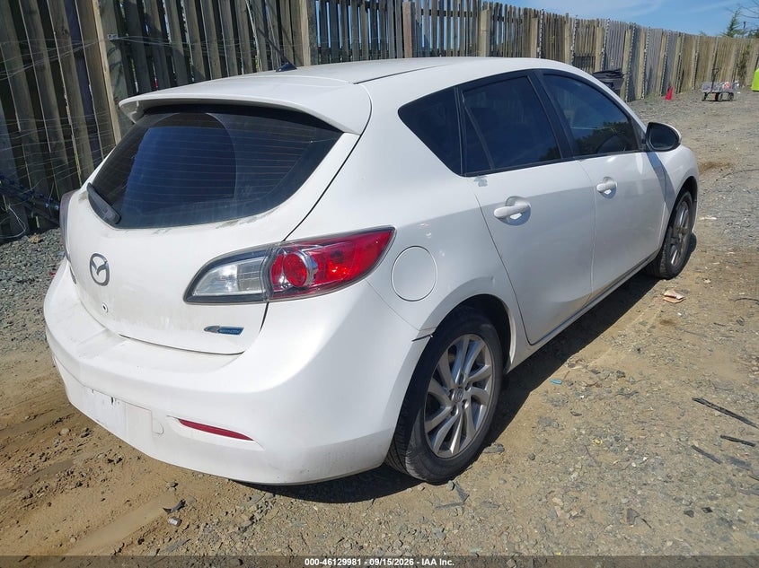 Vin: jm1bl1l80c1618831, lot: 46629701, mazda mazda3 i touring 20124
