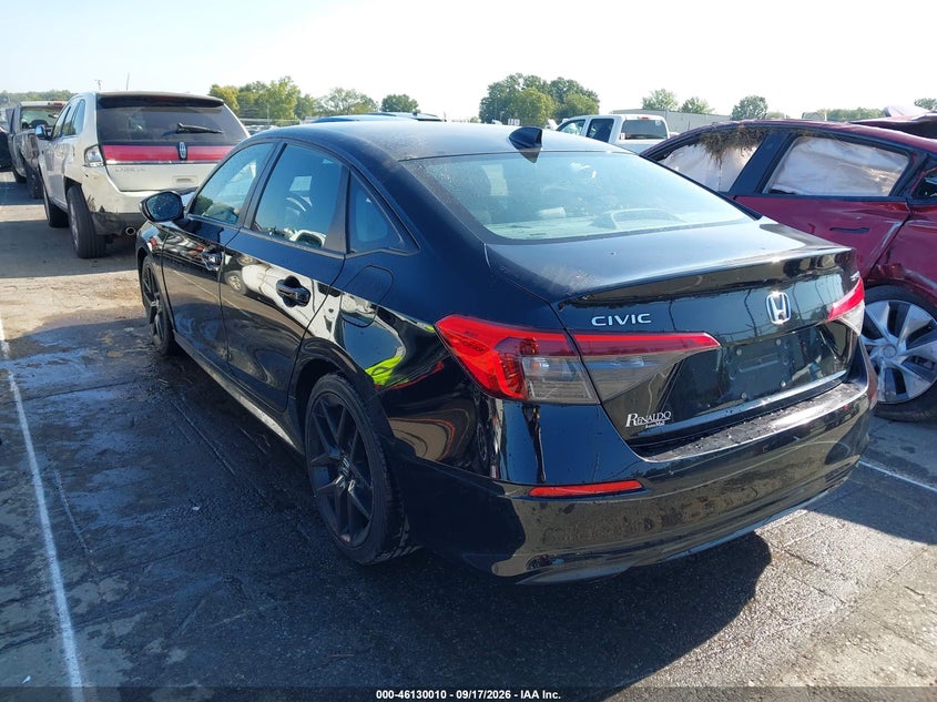 Vin: 2hgfe2f54nh595191, lot: 46629730, honda civic sport 20223