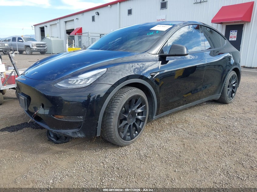 TESLA MODEL Y 2022 VIN 7SAYGDEE8NF480200