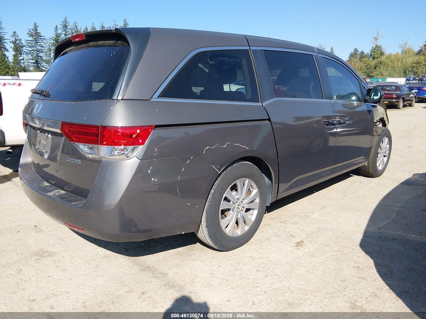 Vin: 5fnrl5h32gb112529, lot: 46629794, honda odyssey se 20164