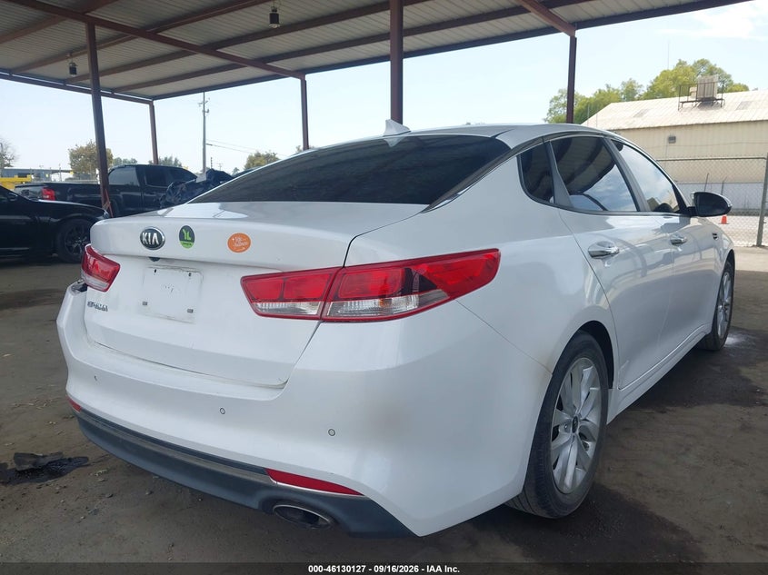 Vin: 5xxgt4l33jg260136, lot: 46629847, kia optima lx 20184