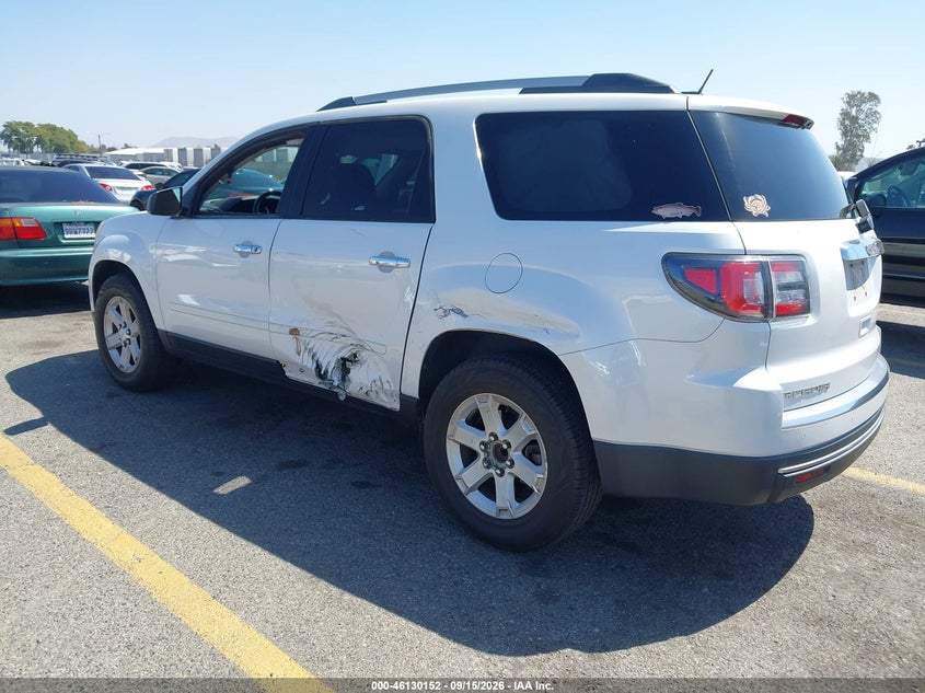 Vin: 1gkkrpkdxgj291641, lot: 46629872, gmc acadia sle-2 20163