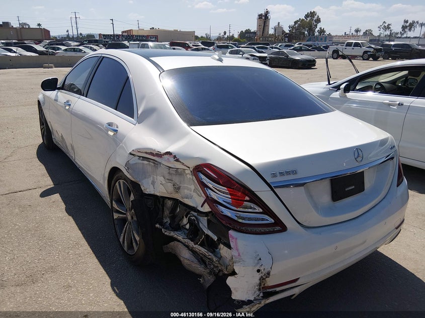 Vin: wddug8fb4ga206470, lot: 46629876, mercedes-benz s 550 4matic 20163