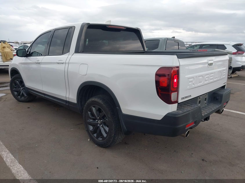 Vin: 5fpyk3f16rb031418, lot: 46629893, honda ridgeline sport 20243