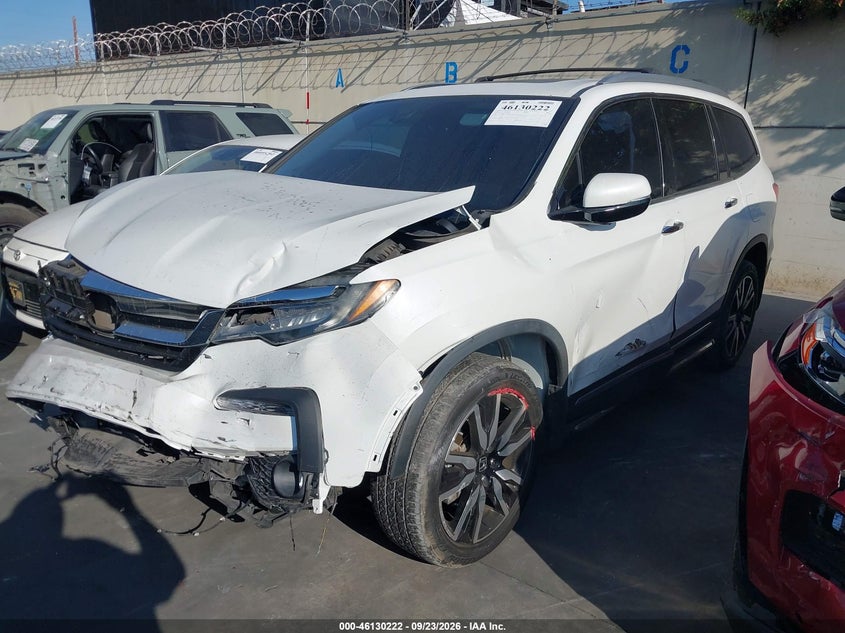 Vin: 5fnyf6h01lb061565, lot: 46629942, honda pilot awd elite 20202
