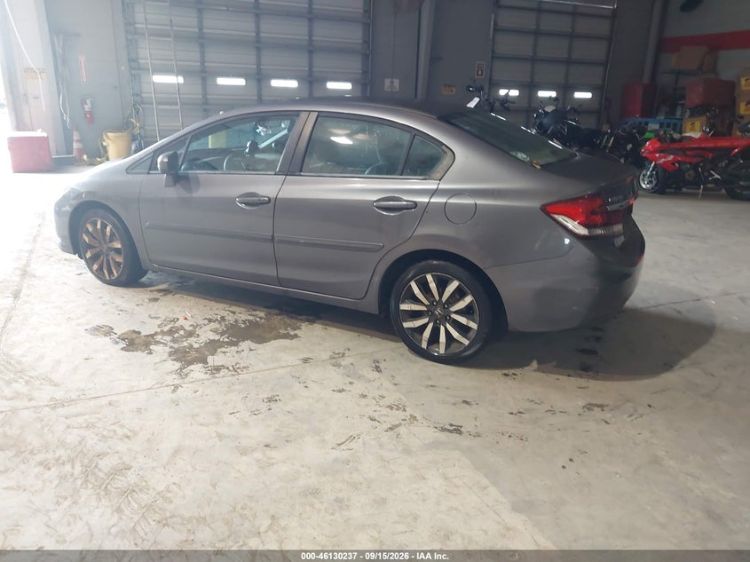 Vin: 19xfb2f90ee270530, lot: 46629957, honda civic ex-l 20143