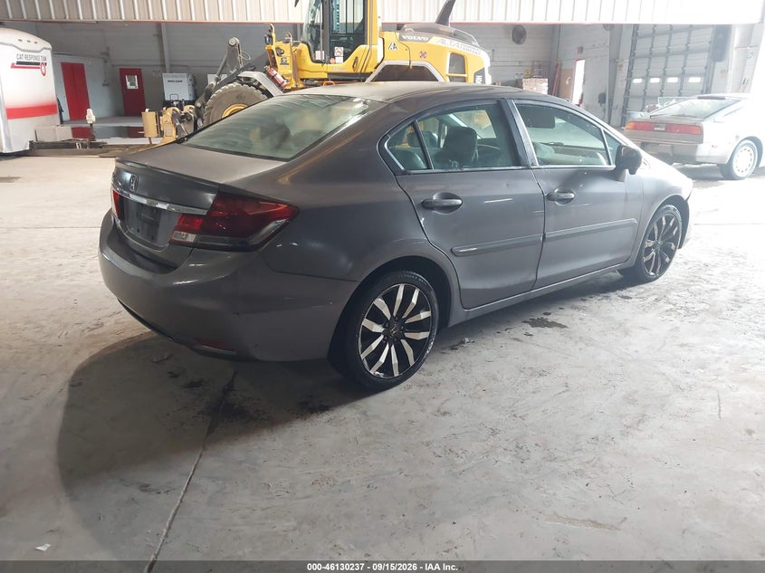 Vin: 19xfb2f90ee270530, lot: 46629957, honda civic ex-l 20144