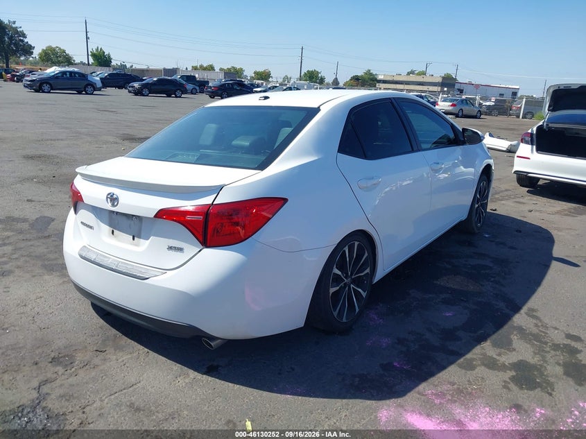 Vin: 2t1burhe7kc196173, lot: 46629972, toyota corolla xse 20194