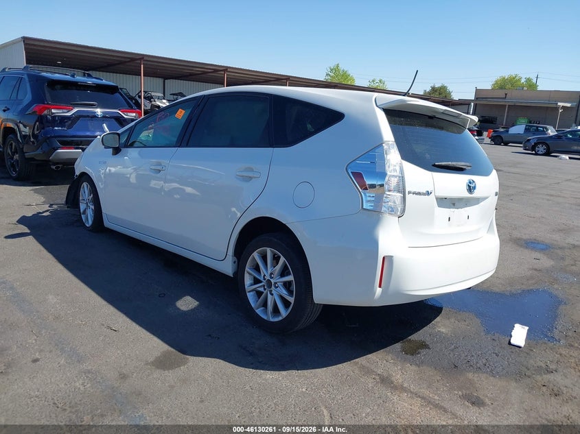 Vin: jtdzn3eu1d3264497, lot: 46629981, toyota prius v five 20133