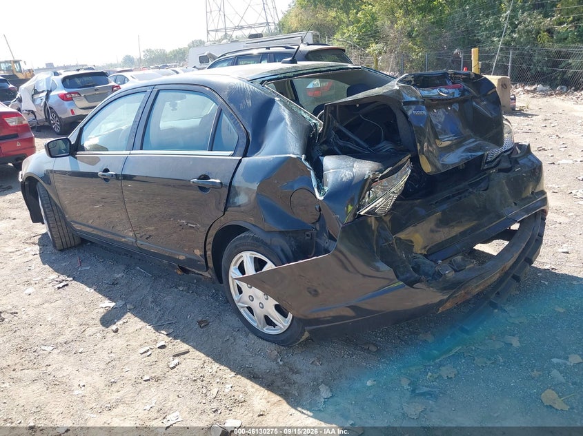 Vin: 3fahp0haxbr223814, lot: 46629995, ford fusion se 20113