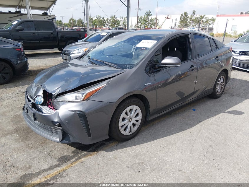 2019 Toyota Prius, Удар спереду, IAAI, VIN JTDKARFU7K3080550 — фото 2