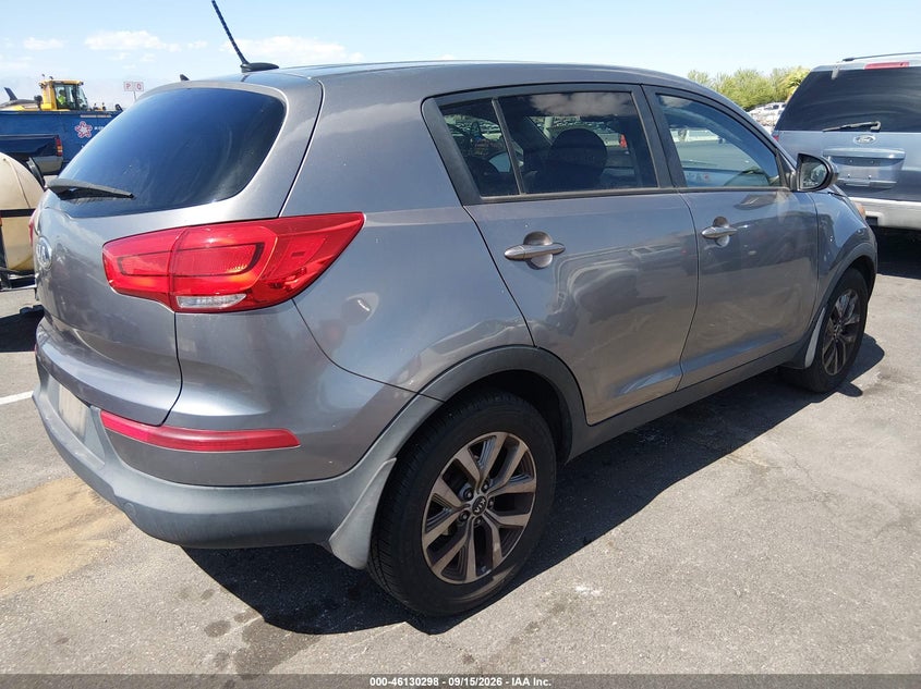 Vin: kndpb3ac1e7636542, lot: 46630018, kia sportage lx 20144