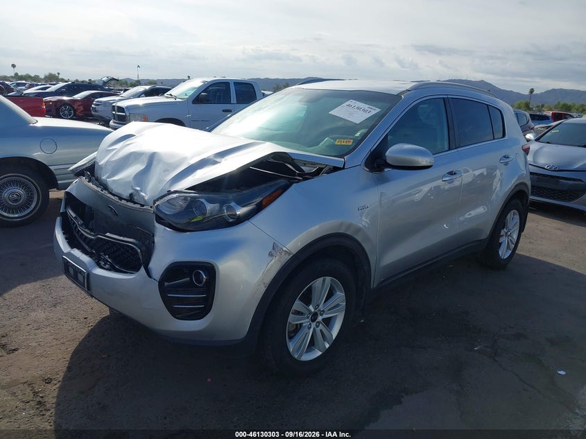 2017 Kia Sportage, Удар спереду, IAAI, VIN KNDPMCAC8H7069695 — фото 2