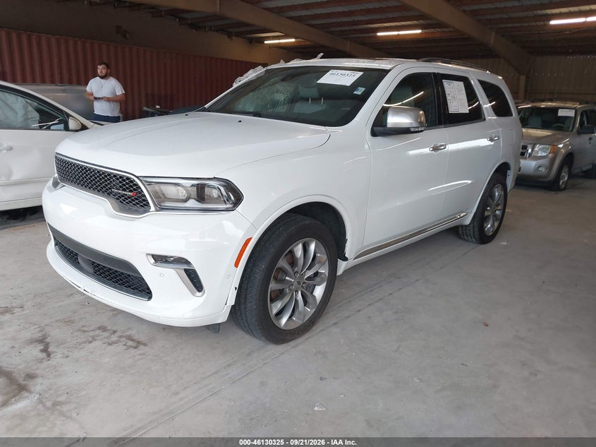 Vin: 1c4rdjeg1pc618637, lot: 46630045, dodge durango citadel awd 20232