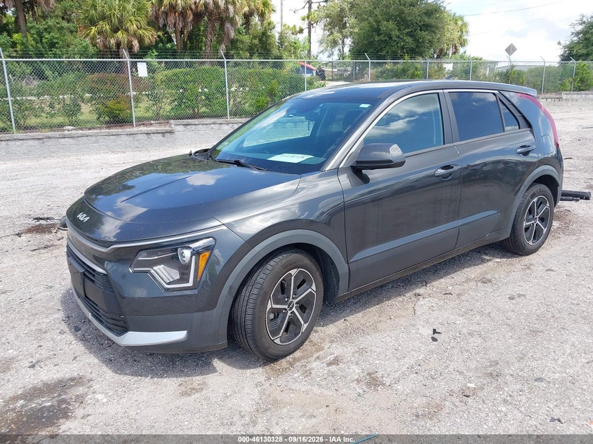 Vin: kndcp3lexp5097996, lot: 46630048, kia niro lx 20232
