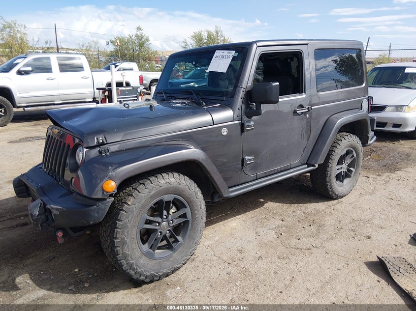 Vin: 1c4ajwbg3hl575492, lot: 46630055, jeep wrangler winter 4x4 20172