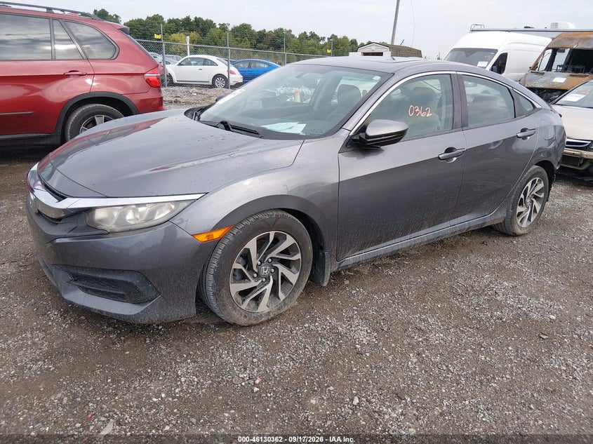 Vin: 19xfc2f75he018840, lot: 46630082, honda civic ex 20172