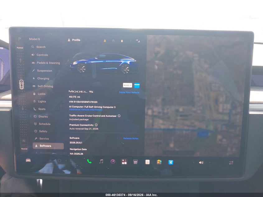 TESLA MODEL S 2022 VIN 5YJSA1E58NF476120