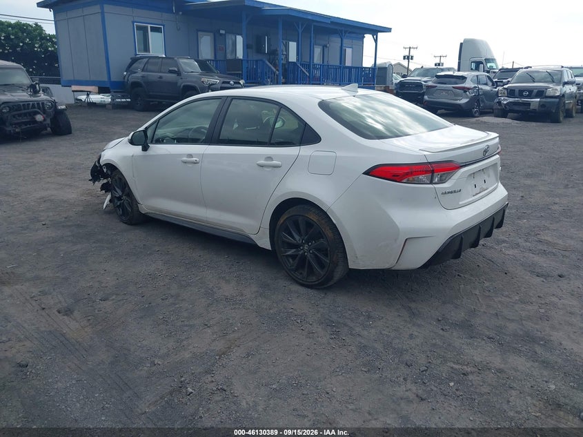Vin: jtdp4mce3p3518856, lot: 46630109, toyota corolla se 20233