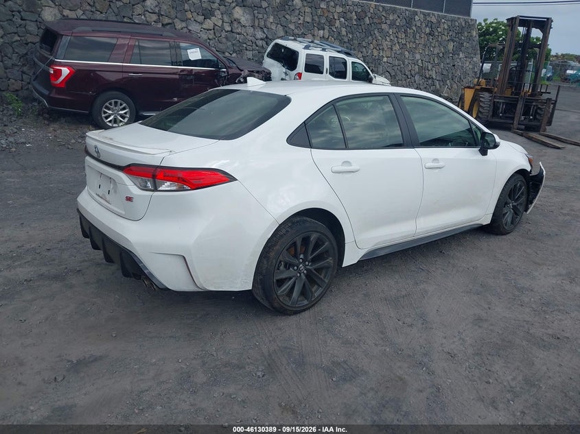 Vin: jtdp4mce3p3518856, lot: 46630109, toyota corolla se 20234