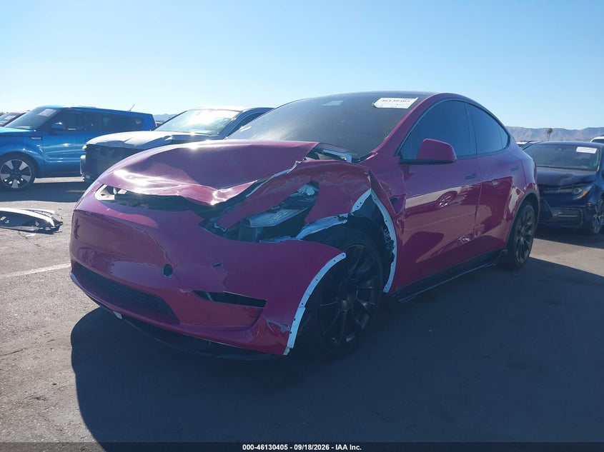 Vin: 5yjygdee6mf200852, lot: 46630125, tesla model y long range dual motor all-wheel drive 20212