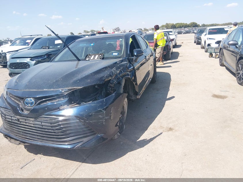 Vin: 4t1b31hk4ju502835, lot: 46630167, toyota camry hybrid le 20182