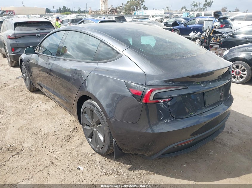 TESLA MODEL 3 2025 VIN 5YJ3E1EA4SF988846