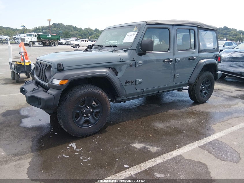 Vin: 1c4pjxdn2sw518864, lot: 46630214, jeep wrangler 4-door sport 4x4 20252