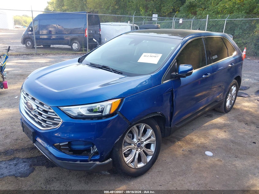 Vin: 2fmpk4k90nba10685, lot: 46630227, ford edge titanium 20222