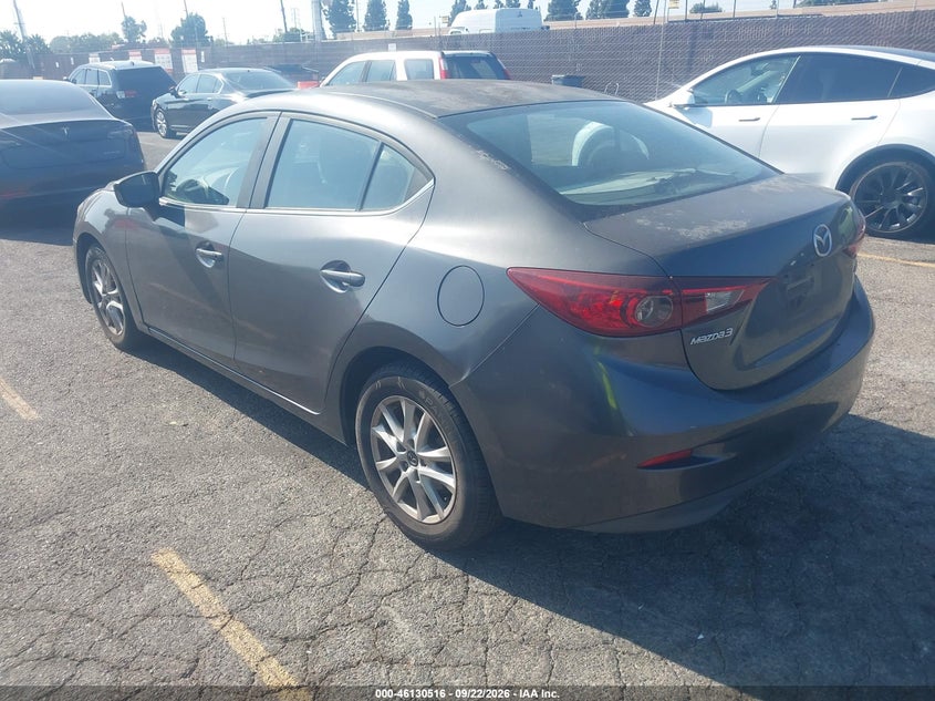 Vin: jm1bm1u79g1326362, lot: 46630236, mazda mazda3 i sport 20163