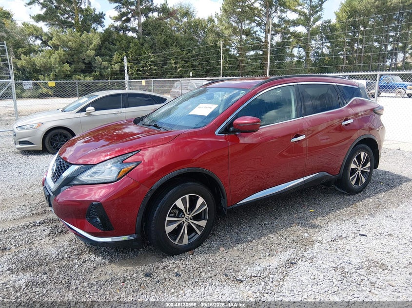 Vin: 5n1az2bj5mc136023, lot: 46630316, nissan murano sv fwd 20212