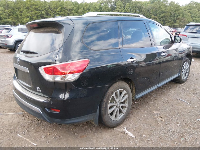 Vin: 5n1ar2mm8gc631764, lot: 46630320, nissan pathfinder sv 20164