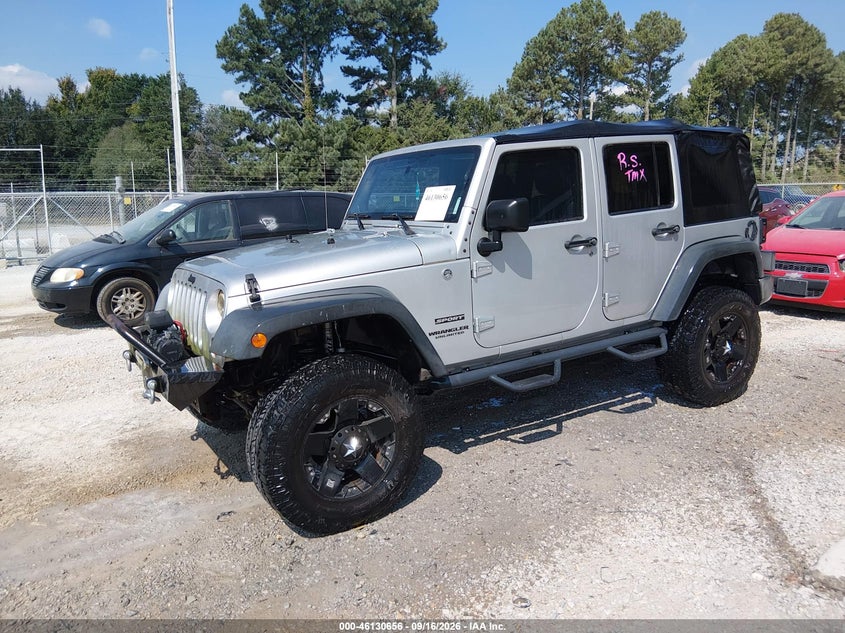 Vin: 1c4bjwdg1cl284595, lot: 46630389, jeep wrangler unlimited sport 20122