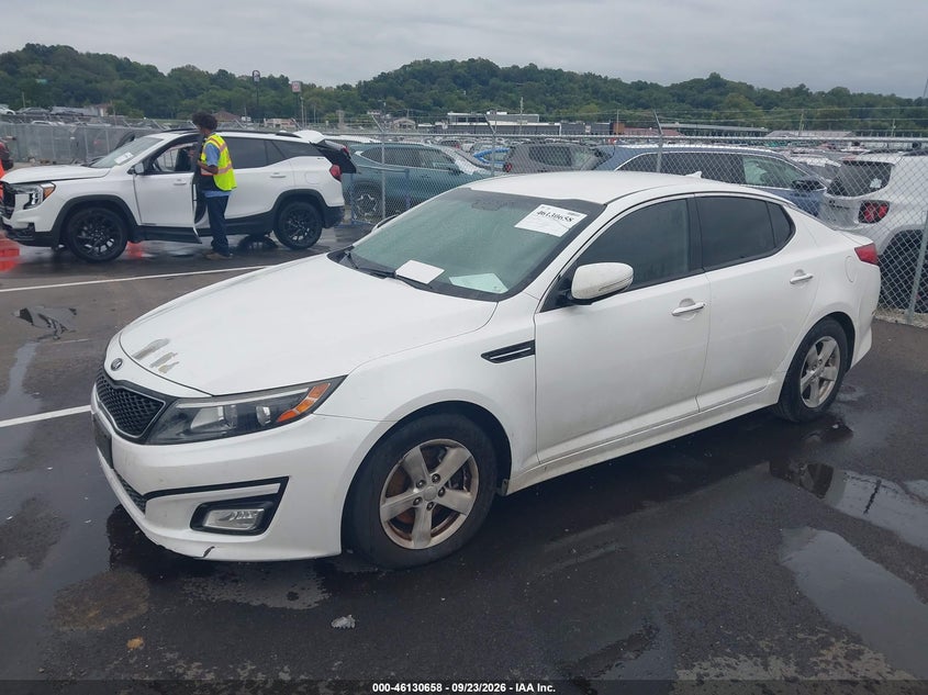2015 Kia Optima Lx, Обычный износ, IAAI, VIN KNAGM4A70F5548501 — фото 2
