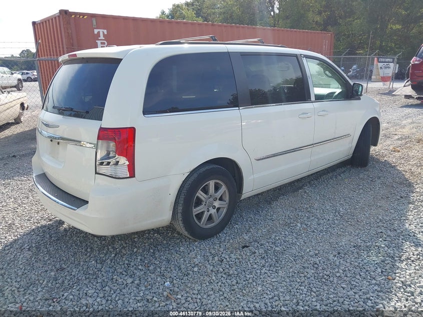 Vin: 2c4rc1bg8dr656702, lot: 46630512, chrysler town & country touring 20134