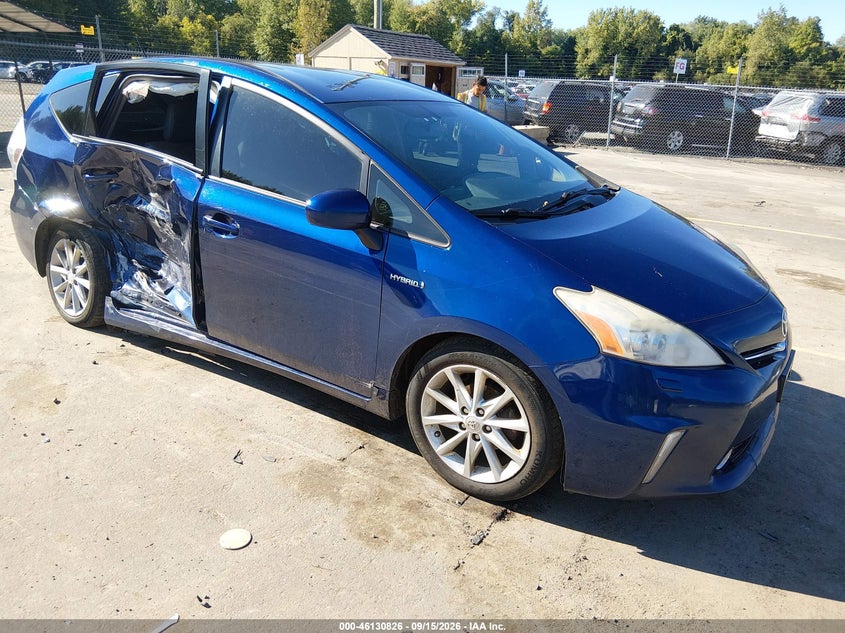 Vin: jtdzn3eu1c3160672, lot: 46630559, toyota prius v five 2012 img_1