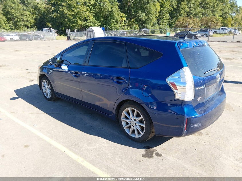 Vin: jtdzn3eu1c3160672, lot: 46630559, toyota prius v five 20123