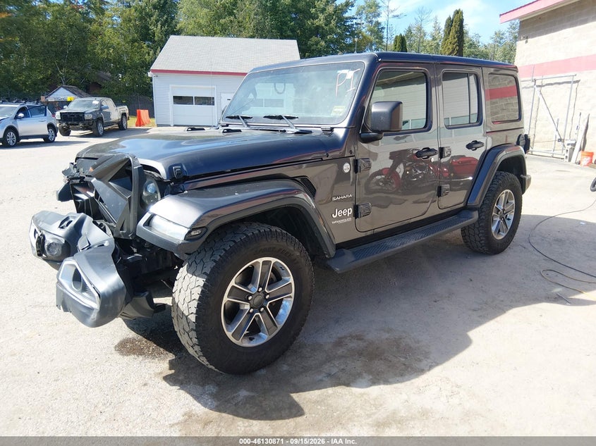 2018 Jeep Wrangler, Удар спереди, IAAI, VIN 1C4HJXEN2JW201720 — фото 2