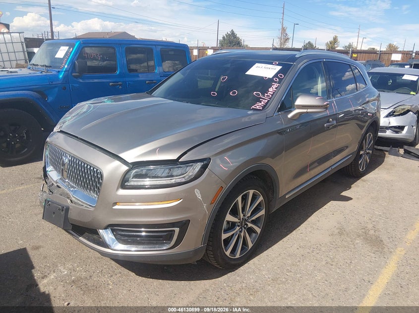 Vin: 2lmpj8kp8kbl15179, lot: 46630632, lincoln nautilus select 20192
