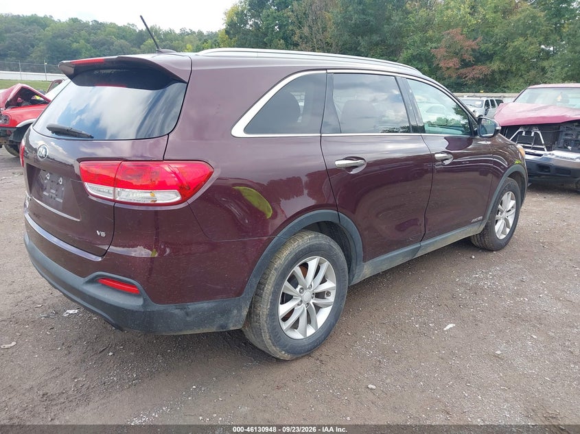 Vin: 5xypgda52hg316727, lot: 46630681, kia sorento 3.3l lx 20174